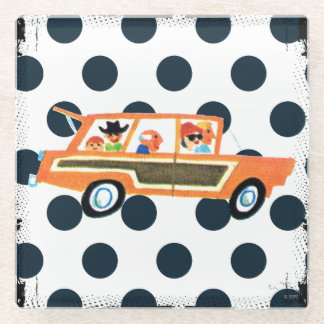 Dessous-de-verre En Verre Frapper la route ouverte 4