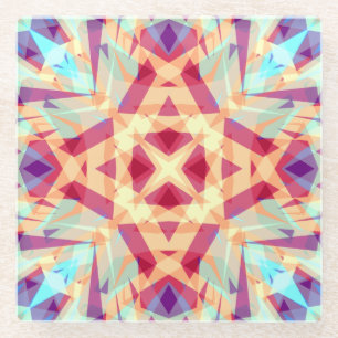 Dessous-de-verre En Verre Fun de Noël brillant joyeux Jolly Motif moderne