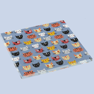 Dessous-de-verre En Verre Fun Kitty Cat Motif