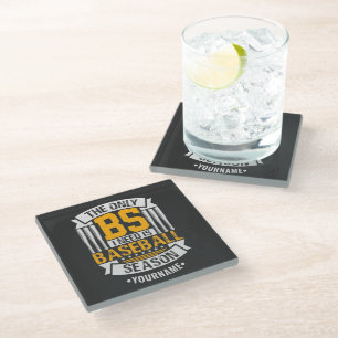 Dessous-de-verre En Verre Funny Baseball Sarcasme