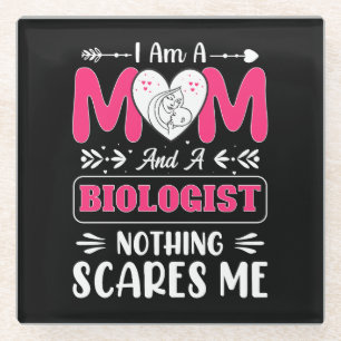 Dessous-de-verre En Verre Funny Biologiste Maman, Biologiste Maman Funny