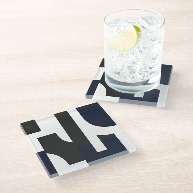 Dessous-de-verre En Verre Geometría para sostenerse (Incliné)