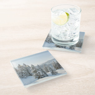 Dessous-de-verre En Verre Glace et neige Allgäu Bavaria Allemagne du sud