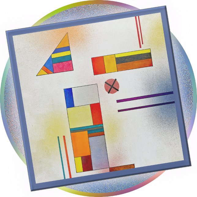 Dessous-de-verre En Verre Glass COASTER - "Hartweich, No. 390" - Kandinsky (Créateur téléchargé)