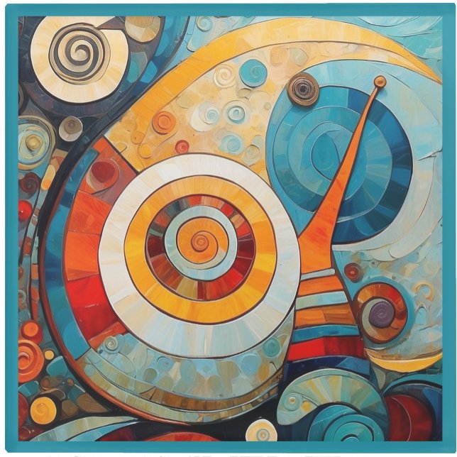 Dessous-de-verre En Verre Glass COASTER - Swirls, Twirls, and Circles (Créateur téléchargé)