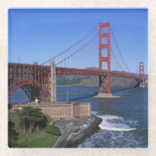 Dessous-de-verre En Verre Golden Gate Bridge, San Francisco, Californie 7