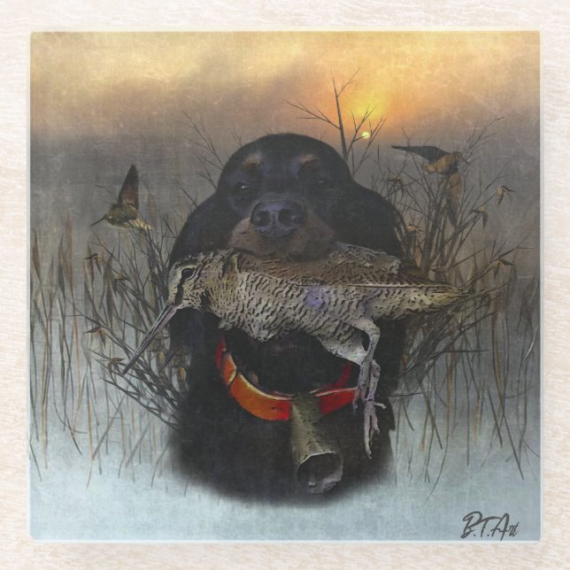 Dessous-de-verre En Verre Gordon Setter (Devant)