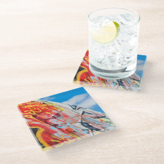 Dessous-de-verre En Verre graffiti de planète