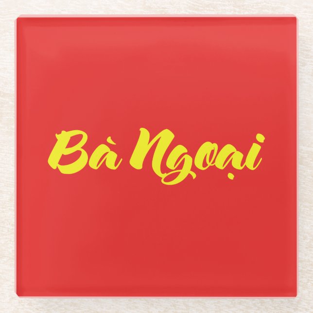 Dessous-de-verre En Verre Grand-mère vietnamienne (maternelle) - Bà Ngotchi