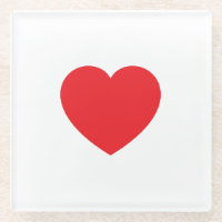 Graphique de cœur d'amour rouge blanc moderne uni
