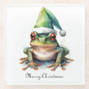 Dessous-de-verre En Verre Grenouille de Noël, coutume