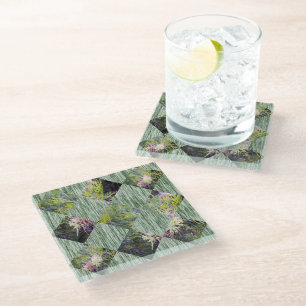 Dessous-de-verre En Verre Grevillea : embrassant les motifs diamantés de la