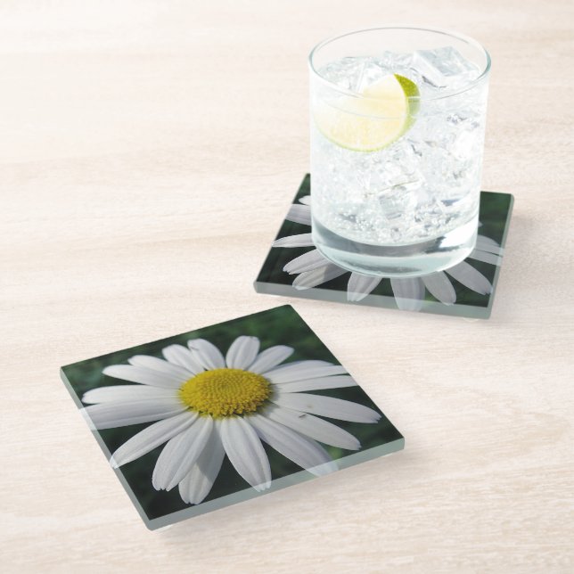 Dessous-de-verre En Verre Gros Blancs (Incliné)