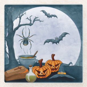 Dessous-de-verre En Verre Halloween