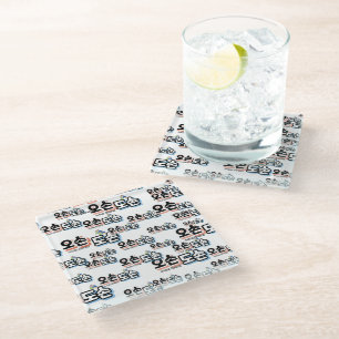 Dessous-de-verre En Verre Harmonie de la vie familiale traditionnelle : "오 손