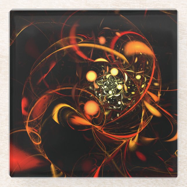 Dessous-de-verre En Verre Heartbeat (Devant)