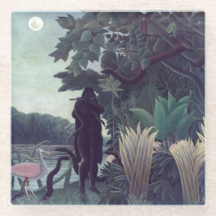 Dessous-de-verre En Verre Henri Rousseau - La Charmeuse de serpents