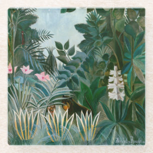Dessous-de-verre En Verre Henri Rousseau - La jungle équatoriale