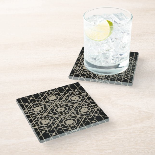 Dessous-de-verre En Verre Hive Mind Glass Coaster (Incliné)