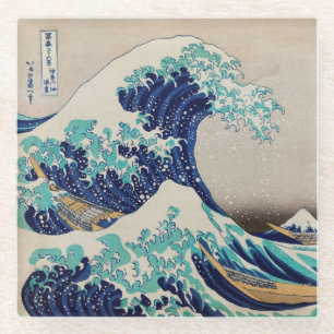Dessous-de-verre en verre: HOKUSAI : LA VAGUE
