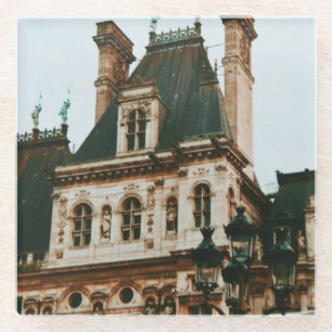 Dessous-de-verre En Verre Hôtel de Ville, 4e arrondissement, Paris - France