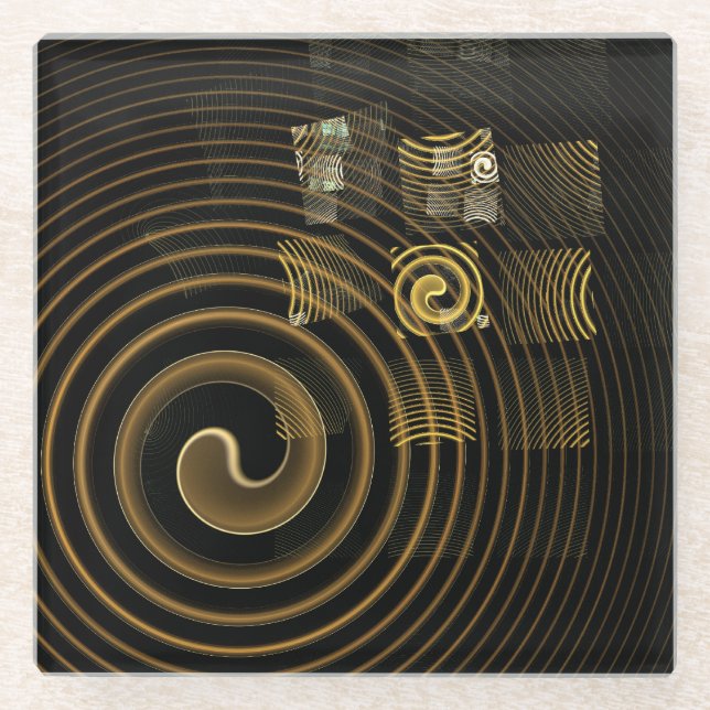 Dessous-de-verre En Verre Hypnosis (Devant)