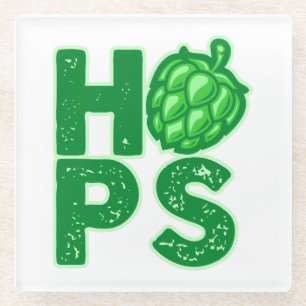 Dessous-de-verre En Verre I Love Hops In Craft Beer
