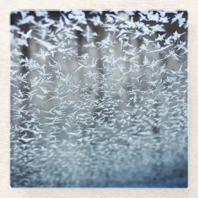 Dessous-de-verre En Verre Icicules d'hiver (Devant)
