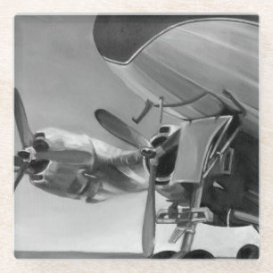 Dessous-de-verre En Verre Icône d'aviation