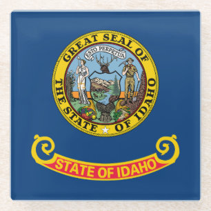 Dessous-de-verre En Verre Idaho State Flag