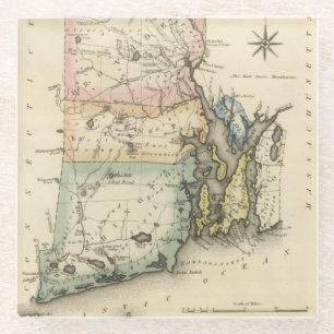 Dessous-de-verre En Verre Île de Rhode