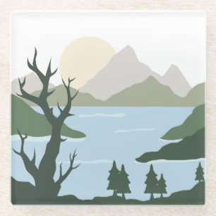 Dessous-de-verre En Verre Illustration de la nature