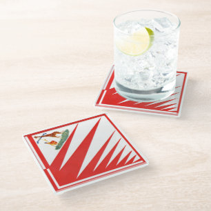 Dessous-de-verre En Verre Imperiale Contrada della Giraffa - Giraffe Palio