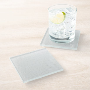 Dessous-de-verre En Verre Impression de peau de crocodile blanc