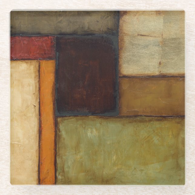 Dessous-de-verre En Verre Impressionniste d'automne par Jennifer Goldberger (Devant)