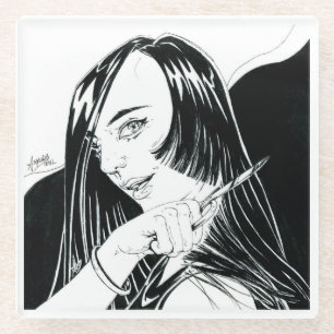 Dessous-de-verre En Verre Inktober 2018 Jour 24 - Un coup audacieux