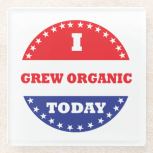 Dessous-de-verre En Verre J'ai grandi bio aujourd'hui