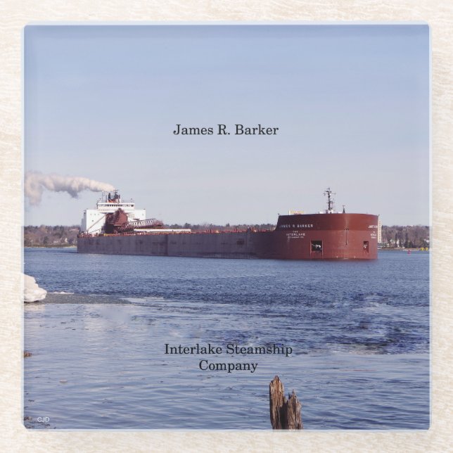 Dessous-de-verre En Verre James R. Dessous de verre en verre Barker (Devant)