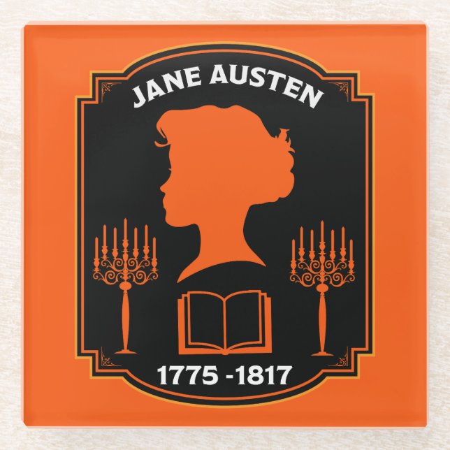 Dessous-de-verre En Verre Jane Austen (Devant)
