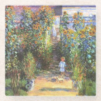Dessous-de-verre En Verre Jardin de l'artiste à Vetheuil - Claude Monet