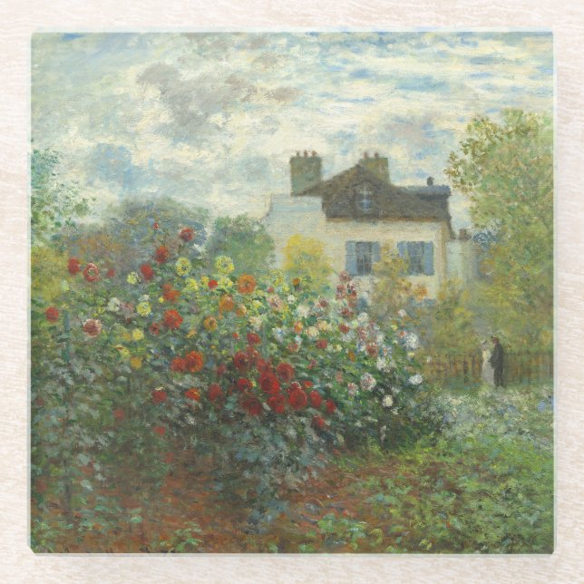 Dessous-de-verre En Verre Jardin des artistes de Monet dans Peinture d'Argen (Devant)
