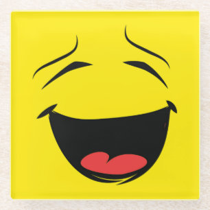 DESSOUS-DE-VERRE EN VERRE JAUNE