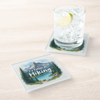 Dessous-de-verre En Verre Je préférerais être sur un sous-verre en verre ran