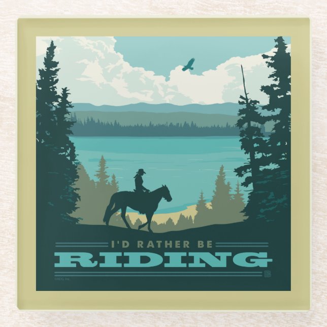 Dessous-de-verre En Verre Je Préférerais Me Rendre (Devant)