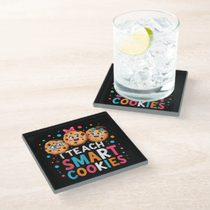 Dessous-de-verre En Verre J'enseigne aux cookies intelligents professeur de