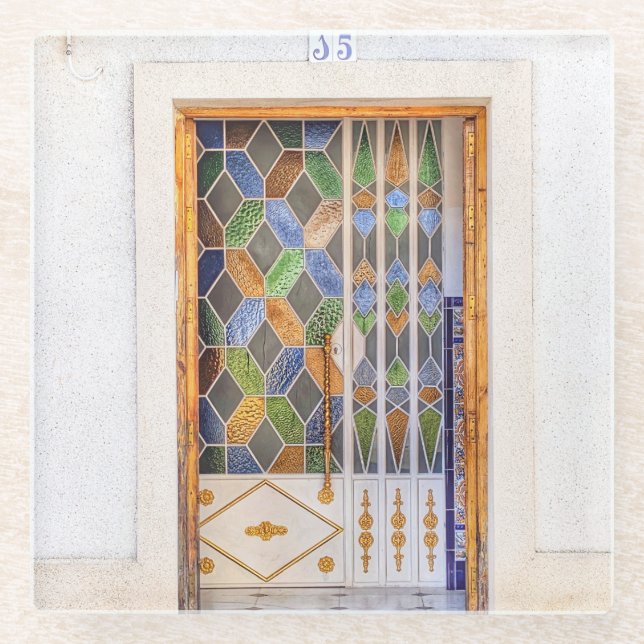 Dessous-de-verre En Verre Jerez Door (Devant)