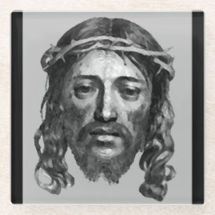 DESSOUS-DE-VERRE EN VERRE JESUS CHRIST