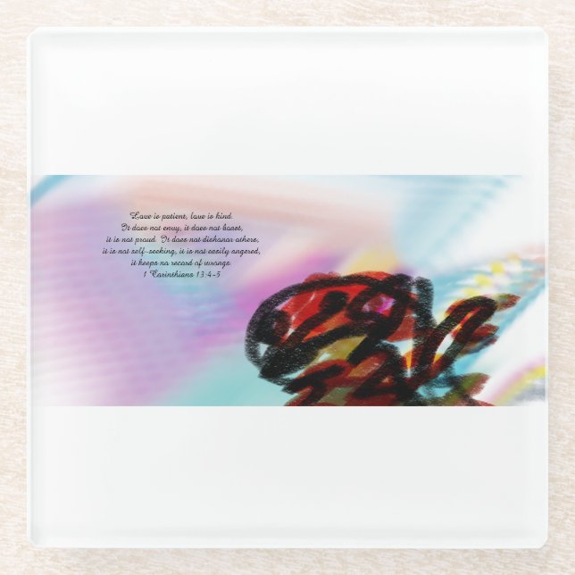 Dessous-de-verre En Verre jésus ici (Devant)