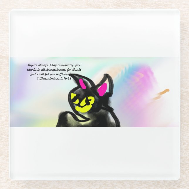 Dessous-de-verre En Verre jesus live  (Devant)