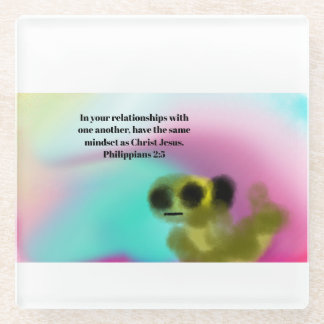 Dessous-de-verre En Verre jesus love us